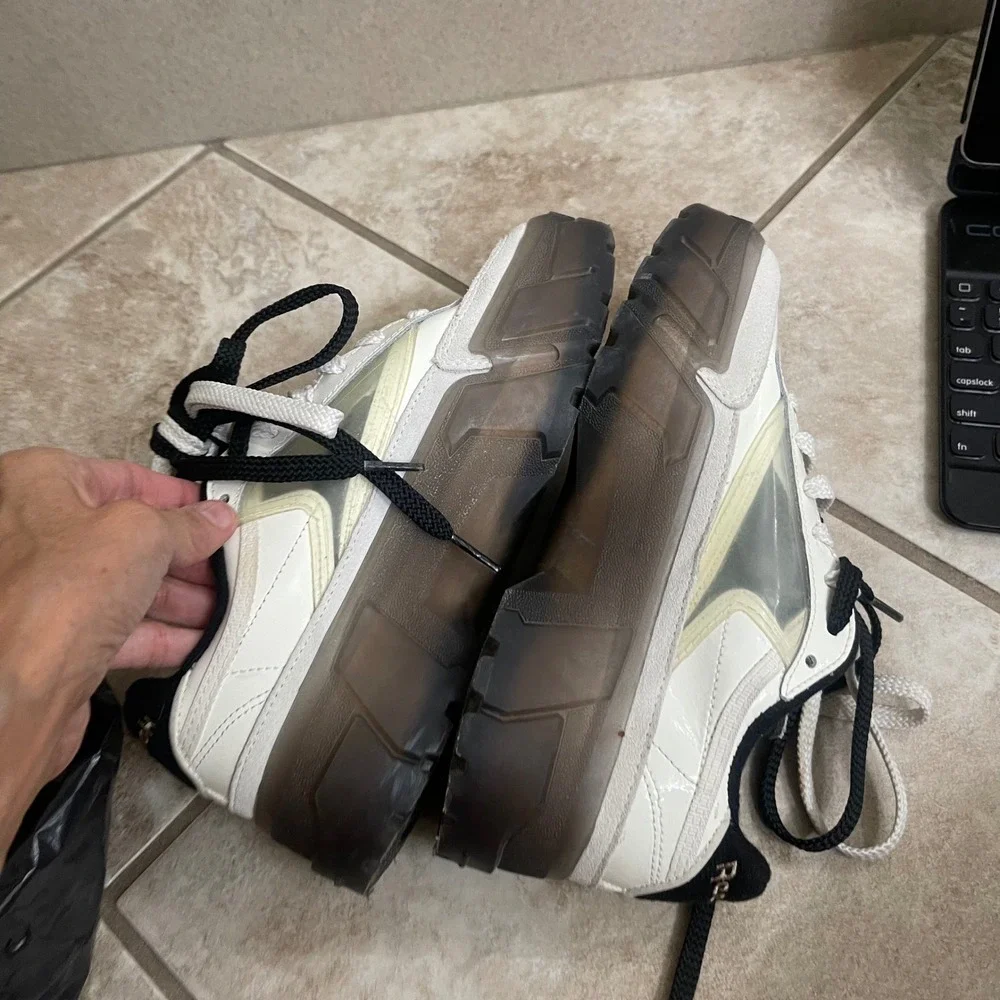 Reebok Club C Cardi B‎ Chalk White Black Birthday kids 4.5 sneakers tennis shoes